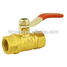 1/4 turn ball valve compression and thread ends red handle Lead free